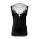 thumbnail image 4 of ICHUANYI Clearance Women Fashion Summer Sexy Fold Printed Regular Lace Sleeveless V Neck Button Top(Black, M) ICHUANYI WER2023080812993, 4 of 5
