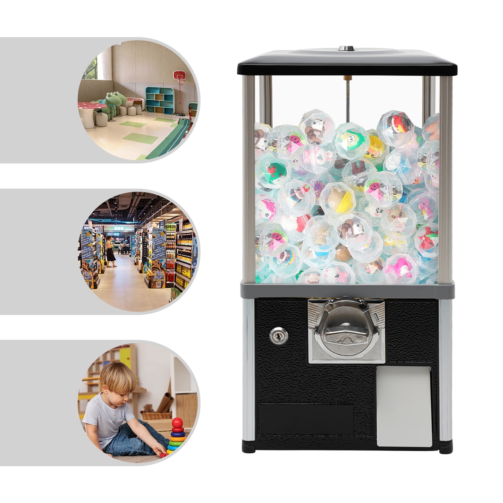 Capsule Toys Sweets Vending Dispenser Gumball Bank Candy Ball Vending Machine Used To Sell Small Capsule Toys, Twister Balls, Etc.