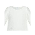 thumbnail image 5 of Girls Dress Lace Wave Hem Off White Elegant Party 5 Years, 5 of 7