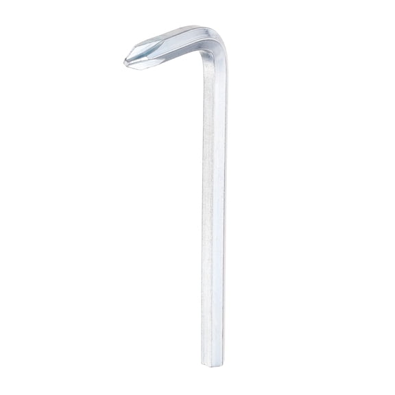 Uxcell Offset Screwdriver H4/PH2 4mm Hex Phillips Head L-type Short Tip Wrench Double Ended Hand Tool for Home Appliance Repair (2.48" x 0.98")