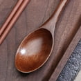thumbnail image 5 of KARLSITEK 2/3 Pcs Wooden Cutlery Chopsticks Spoon Fork Travel Utensils Reusable Flatware Set, 5 of 5