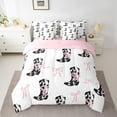 thumbnail image 2 of Erosebridal Western Cowgirls Bedding Full Size, Boots Bow Comforter Sets With Sheets, White Pink Black Bedding Sets Full Size, Microfiber Room Decorative,7-Piece Reversible, 2 of 5
