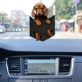thumbnail image 4 of Espejo retrovisor de bolsillo plegable para coche, accesorios de adorno coloridos para perro, perro, lindo, divertido, para el hogar, 4 of 5