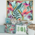 thumbnail image 2 of Designart 'VIntage Tropical Flowers V' Traditional Framed Canvas Wall Art Print, 2 of 5