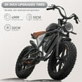 thumbnail image 6 of JANSNO X70 Electric Bike 48V 34Ah Modular Dual Batteries,20"x4.0 Adult Electric Bike with 750W Motor with Unlockable Rage Mode, Extra Long Range, 7-Speed Transmission UL2849, 6 of 7