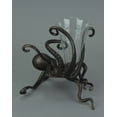 thumbnail image 3 of Antique Bronze Finish Fluted Octopus Bud Vase, 3 of 3
