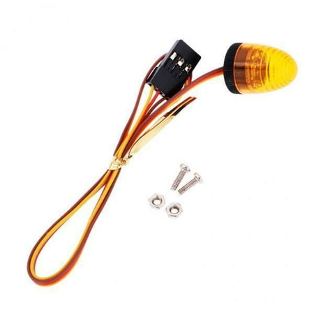 

2xRC Car Rock Crawler Buggy Model Accessory 3CH LED Police Light Lamp Yellow