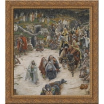 Crucifixion, seen from the Cross 24x20 Gold Ornate Wood Framed Canvas Art by James Tissot