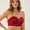 Red, variant on Deyllo Women's Push Up Strapless Bra Plus Size Lace Underwire Full Coverage Multiway Invisible Bras,Black 42B
