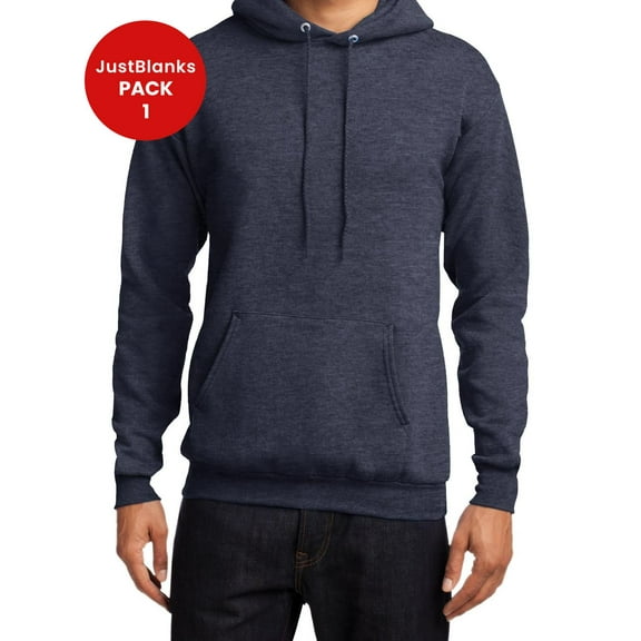 JustBlanks Core Fleece Pullover Hooded Sweatshirt Long Sleeve