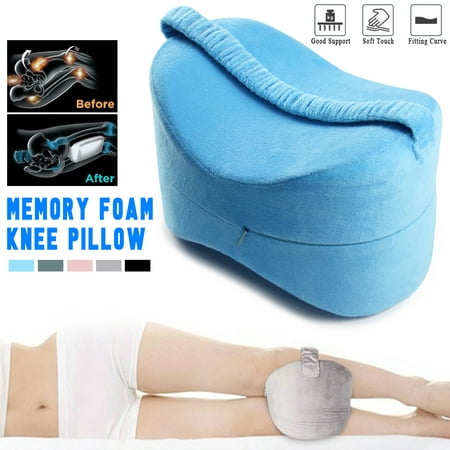 Memory Foam Knee Pillow Leg Pillow Cushions Side Sleeper Body Pillows Travel Under Knee Sleeping Gear Sciatica Pain Relief Back (Best Sleeping Position For Your Back)