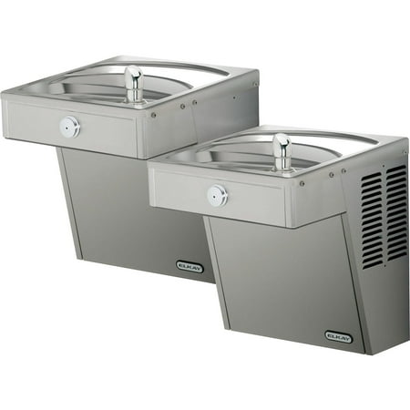 Elkay Lvrctl8sc 7.8 Gph Ada Wall Mount Bi-Level Vandal Resistant Filtered Cooler -