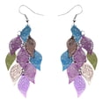 thumbnail image 2 of YYKihy 1 Pair Dangle Earrings Long Hanging Metal Drops For Women Lightweight Layered Dangling Leaves, 2 of 8
