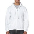 thumbnail image 3 of Men's Cotton Hoodie 2 Hidden Pockets - Lightweight Zip Sweatshirt, 3 of 5