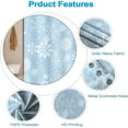 thumbnail image 5 of Snowflakes Shower Curtain for Bathroom Christmas Decor Stall RV Shower Curtain Set with Hooks 36x72inches Light Blue White Snow Flowers X-mas Waterproof Fabric Shower Curtains, 5 of 6