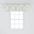 thumbnail image 2 of Ambesonne Birds Window Valance, Thin Leafy Branches Berries, 42" x 18", Reseda Green Multicolor, 2 of 3