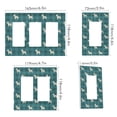 thumbnail image 2 of Yayeee Rocker Switch Wall Plate 1-Gang 4.6"x2.9" Home Decorative Outlet Cover, Green Puppy Plaid Pattern, 2 of 6