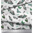 thumbnail image 2 of Soimoi Rayon Fabric Butterflies Butterfly Print Fabric by The Yard 56 Inch Wide, 2 of 3