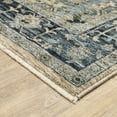 thumbnail image 5 of HomeRoots Blue Grey Beige Tan Green And Gold Oriental Power Loom Stain Resistant Area Rug, 5 of 5