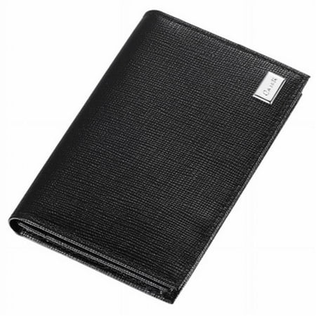 Caseti CABC004 Caseti Lilah Black Leather Weave Pattern Business Card Holder