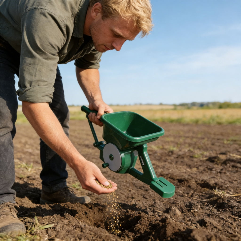 Manual Crank Portable Sow Sowers For Application In Agriculture Landscaping