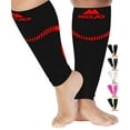 thumbnail image 5 of Mojo Compression Socks Footless for Women and Men 20-30mmHg Black/Red, 4X-Large, 5 of 5