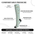 thumbnail image 3 of Lsque Cute Honeybees Pattern Sport Compression Socks for Men & Women 15-20 mmHg Knee High Nurse Pregnant Running Medical and Travel Athletic, 3 of 6