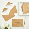 thumbnail image 2 of Juvale A6 V-Flap Brown Envelopes - Durable 120 GSM A6 Craft Envelopes - Secure V-Flap Closure for Wedding Invitation - Suitable for Shower Invitation - 4.25 x 6.25 in, Pack of 50, 2 of 10