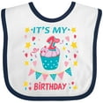 thumbnail image 3 of Inktastic Colorful Cupcake and Confetti Girls 2nd Birthday Boys or Girls Baby Bib, 3 of 4