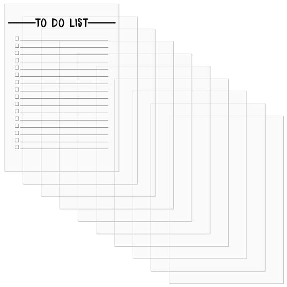 10 Pack 15.8x11.8 Inch Clear Acrylic Sheets - Crystal Clear DIY Boards for DIY | 3 mm Thick Transparent Shatterproof Panel - Cut, Write & Customize for Signs, Crafts & Displays