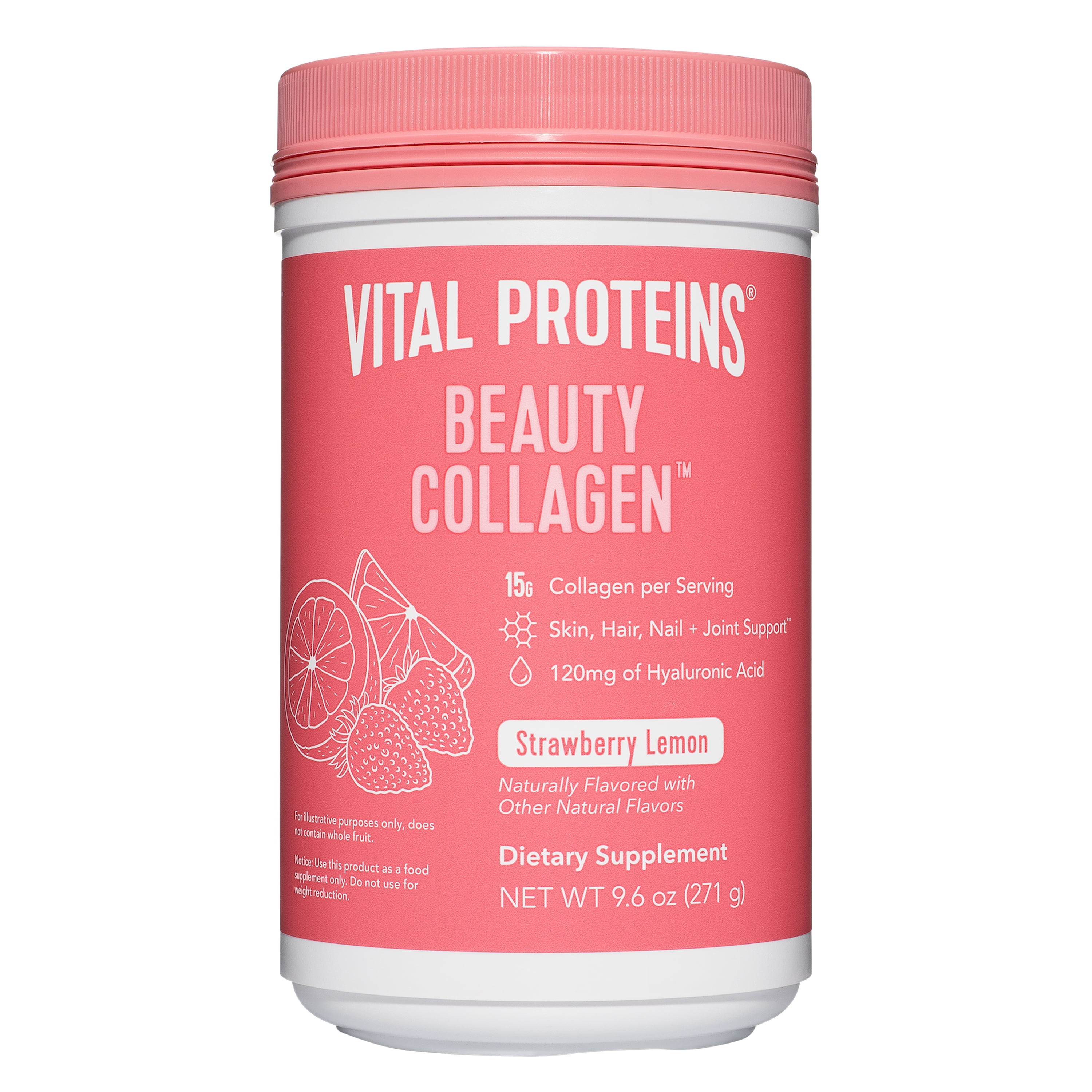 Vital Proteins Beauty Collagen 15g Collagen Tropical Hibiscus 9 6 Oz Walmart Com