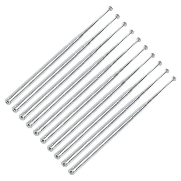 10 Piezas 115cm 10 Secciones Telescopico Antena para TV FM AM Radio