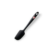di oro - mini silicone spatula - 600f heat-resistant small spatula - seamless design - pro-grade non-stick silicone rubber with reinforced stainless steel s-core technology (black)