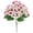 Hot Pink, variant on 1Pc Dark Purple Cemetery Vase Flowers, 12.2" UV Resistant Faux Flower Bouquet, All-Weather Shrub for Grave Memorial
