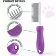 thumbnail image 5 of Metal Fur Detangler Tool with 2pcs Hair Buster Comb for Dogs, Cats & Rabbits Grooming, 5 of 5