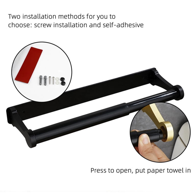 Stainless Steel Under Cabinet Paper Towel Holder photo 5