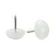 thumbnail image 1 of Protector de pata de silla de mesa Clavo deslizante para muebles 16mm Blanco Plástico 40pcs, 1 of 4