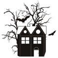 thumbnail image 1 of Castle Pattern Wall Sticker Decal for Halloween Festival Decoration Living Room Window Display, 1 of 1