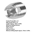 thumbnail image 3 of Inserts de Fil, Inserts de Fil Fendus L14mm Acier Inoxydable M6x1.0 M10x1.5 Auto-Tanchage pour Machines de Construction, 3 of 8