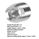 thumbnail image 3 of Insertos roscados ranurados M6x10 M10x15 Insertos de rosca a prueba de golpes L14 mm Fuerte resistencia a la tracción 20 piezas autorroscantes para construcción naval ANGGREK Otros, 3 of 8