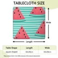 thumbnail image 2 of Tropical Watermelon Elastic Fitted Tablecloth - Square Table Cover with Snug Fit for Outdoor Picnic, Summer Party, Windproof & Washable, 2 of 6