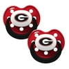 Baby Fanatic NCAA 2 Pack Baby Pacifier University of Georgia, Holes