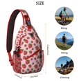 thumbnail image 2 of Sac à Dos Léger Motif Baies Rouges, Sac à Bandoulière Multifonctionnel avec Rangement en Couches pour Essentiels Quotidiens, Idéal pour Étudiants et Amateurs de Mode, 2 of 6
