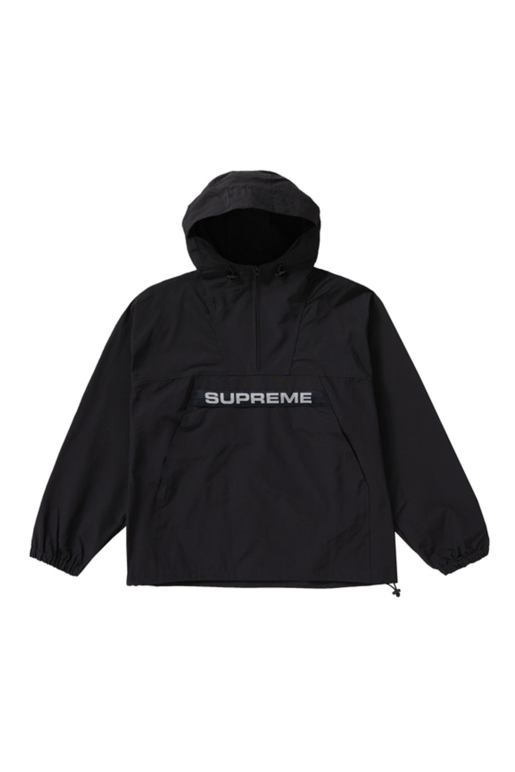 supreme heavy nylon anorak black