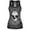 White, variant on Women Going Out Tank Tops Crewneck Skull Print Tee Ribbed Sleeveless Casual Basic Undershirt