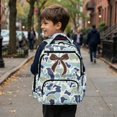 thumbnail image 5 of Bulopur Blue Camo Duck Kids Backpack for Girls Brown Bow School Bag Lightweight Multi-Pocket Book Bag for Daily Use, 5 of 7