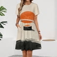 thumbnail image 2 of Sushi House 2 Short Sleeve Dress Women Summer Evening Dresses Ladies Sundress, 2 of 7