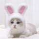 thumbnail image 4 of Gorro Ajustable De Lana De Algodón Cómodo Cálido Lindo Conejo Blanco Para Mascota Guardurnaity PT001289-00, 4 of 6