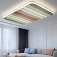thumbnail image 2 of Sage Green Fluorescent Light Covers, Farmhouse Wood Grain Vintage Brown Striped Magnetic Light Covers for Ceiling Lights, Fluorescent Ceiling Shade Filters for Classroom Bedroom Office 4x2Ft x 4PCS, 2 of 8