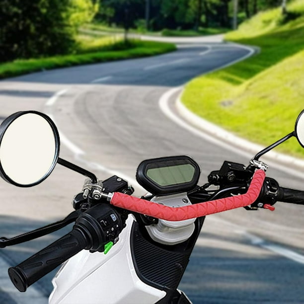 Soporte de manillar de de equilibrio para motocicleta, repuesto, soporte de aleación de aluminio y goma, fácil de usar, extensión de manillar, Rojo